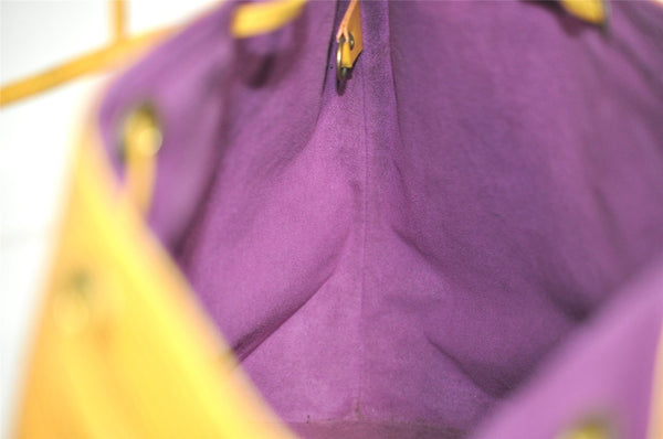 Authentic Louis Vuitton Epi Petit Noe Drawstring Bag Yellow M44109 LV 7993I