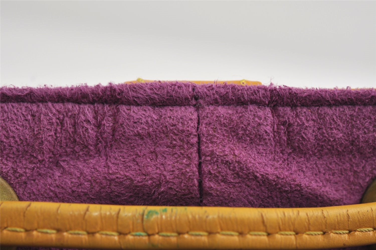 Authentic Louis Vuitton Epi Petit Noe Drawstring Bag Yellow M44109 LV 7993I