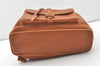 Authentic GUCCI Vintage Web Sherry Line Backpack Leather Brown Junk 7994J