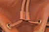 Authentic GUCCI Vintage Web Sherry Line Backpack Leather Brown Junk 7994J