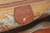Authentic GUCCI Vintage Web Sherry Line Backpack Leather Brown Junk 7994J