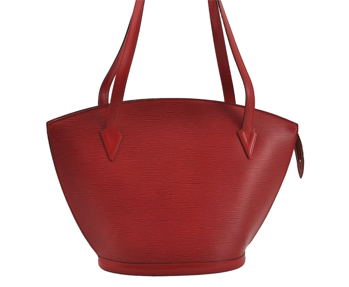 Auth Louis Vuitton Epi Saint Jacques Shopping Shoulder Bag Red M52267 LV 7995I