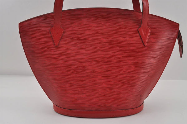Auth Louis Vuitton Epi Saint Jacques Shopping Shoulder Bag Red M52267 LV 7995I