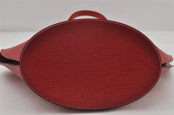 Auth Louis Vuitton Epi Saint Jacques Shopping Shoulder Bag Red M52267 LV 7995I