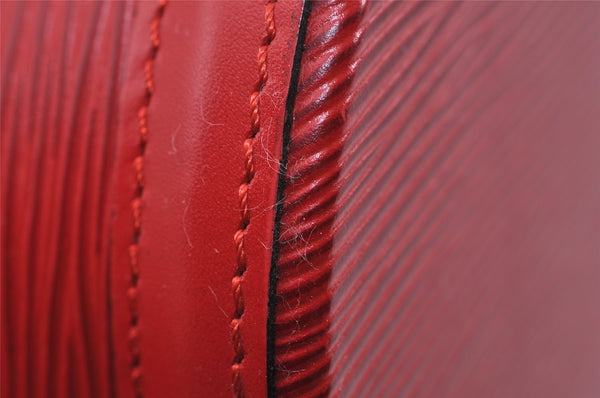 Auth Louis Vuitton Epi Saint Jacques Shopping Shoulder Bag Red M52267 LV 7995I