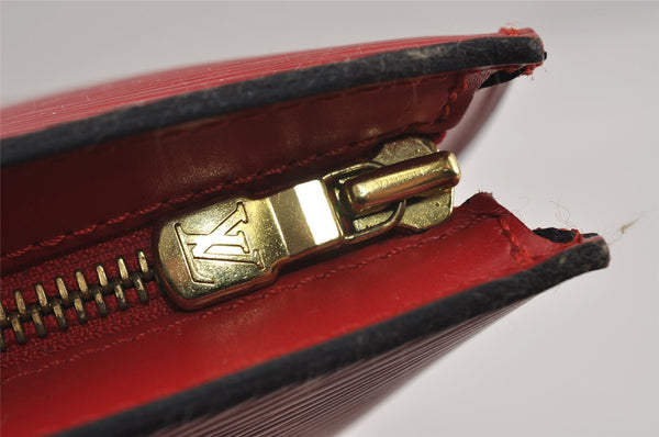 Auth Louis Vuitton Epi Saint Jacques Shopping Shoulder Bag Red M52267 LV 7995I