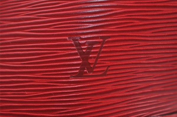 Auth Louis Vuitton Epi Saint Jacques Shopping Shoulder Bag Red M52267 LV 7995I