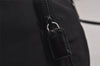 Authentic PRADA Vintage Nylon Tessuto Leather Drawstring Backpack Black 7995J