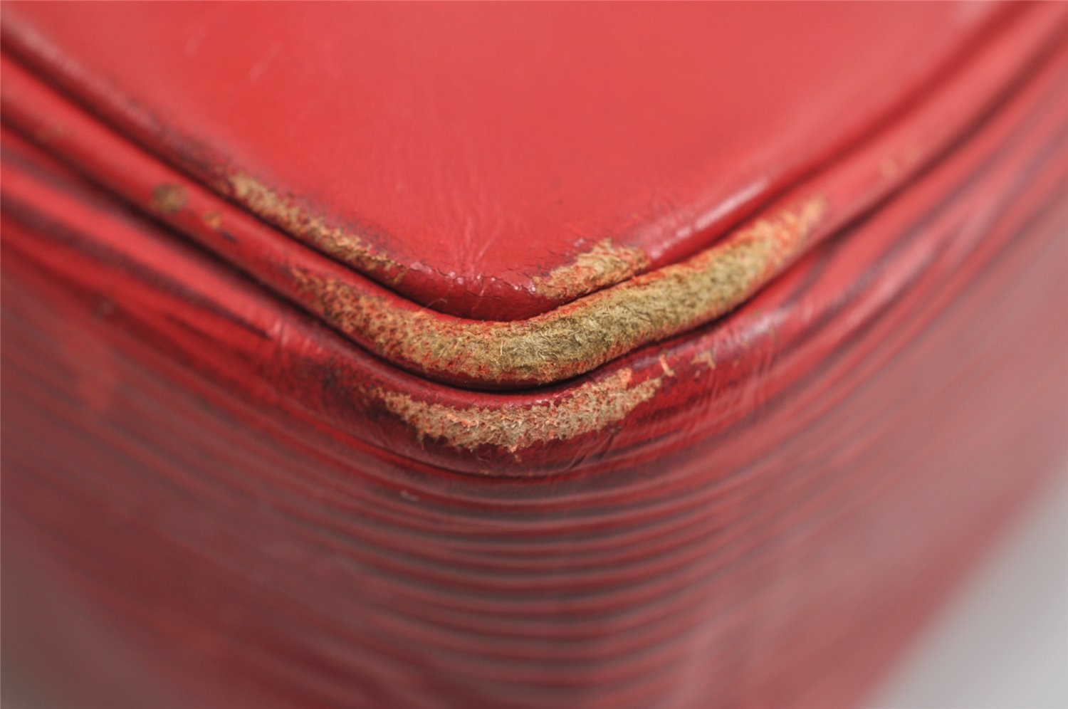 Authentic Louis Vuitton Epi Porte Documents Voyage Briefcase Red M54477 LV 7996I