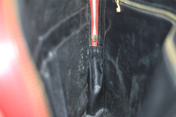 Authentic Louis Vuitton Epi Porte Documents Voyage Briefcase Red M54477 LV 7996I