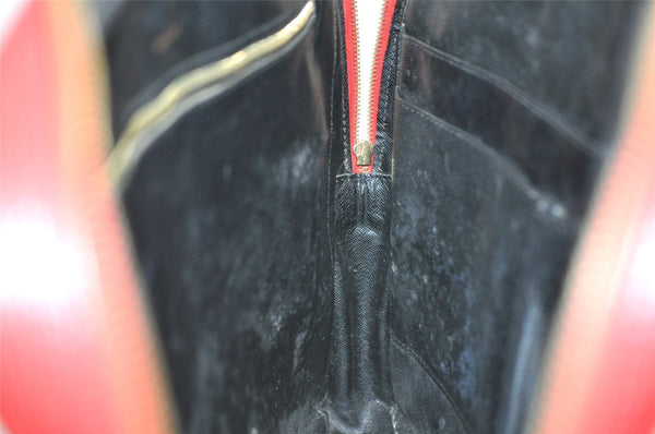 Authentic Louis Vuitton Epi Porte Documents Voyage Briefcase Red M54477 LV 7996I