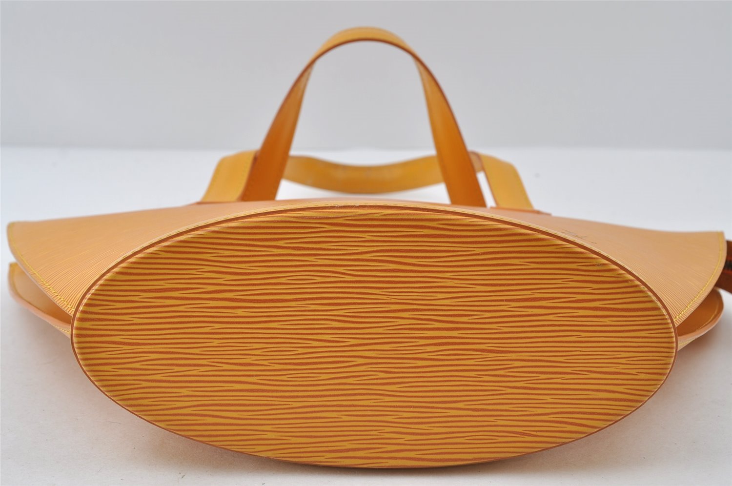 Authentic Louis Vuitton Epi Saint Jacques Hand Bag Yellow M52279 LV 7997I
