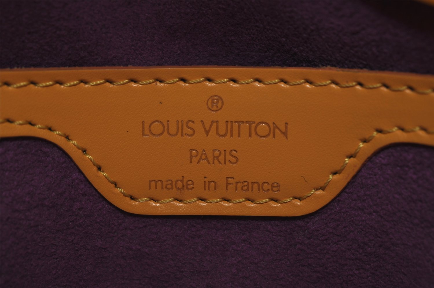 Authentic Louis Vuitton Epi Saint Jacques Hand Bag Yellow M52279 LV 7997I