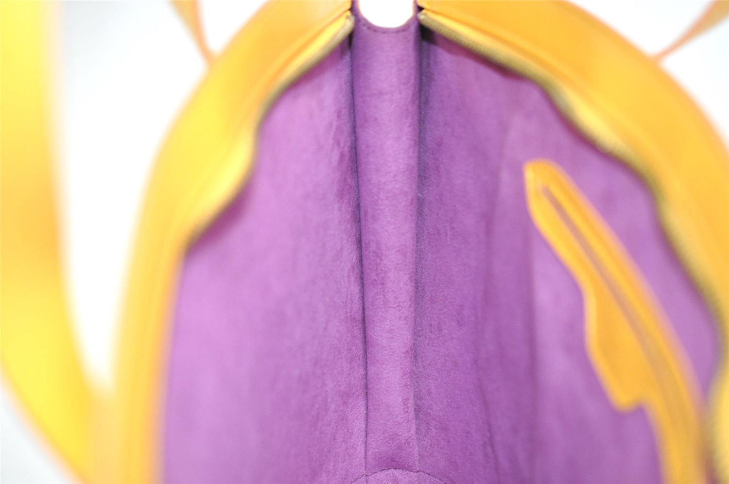 Authentic Louis Vuitton Epi Saint Jacques Hand Bag Yellow M52279 LV 7997I