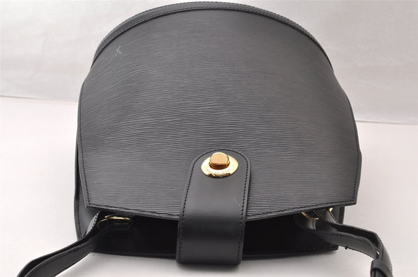 Authentic Louis Vuitton Epi Cluny Shoulder Bag Purse Black M52252 LV 7998I