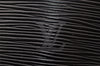 Authentic Louis Vuitton Epi Cluny Shoulder Bag Purse Black M52252 LV 7998I