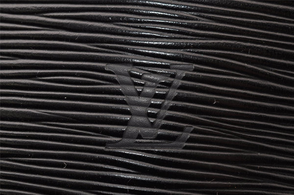 Authentic Louis Vuitton Epi Cluny Shoulder Bag Purse Black M52252 LV 7998I