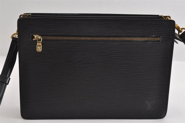 Authentic Louis Vuitton Epi Enghien 2Way Shoulder Clutch Bag M52112 Black 7999I