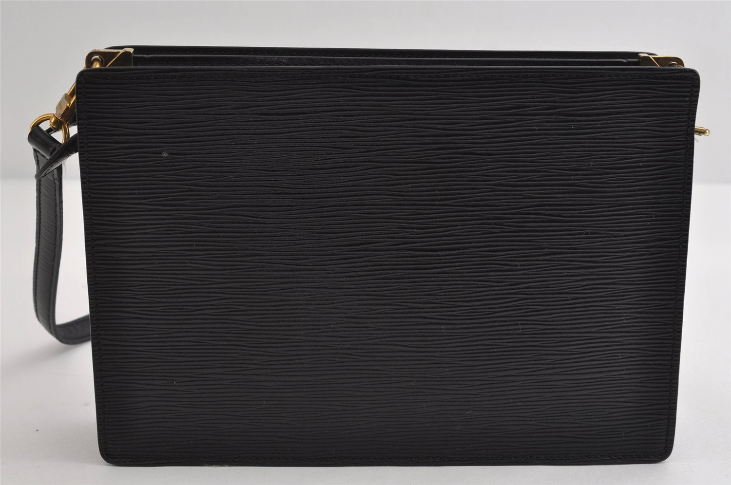 Authentic Louis Vuitton Epi Enghien 2Way Shoulder Clutch Bag M52112 Black 7999I