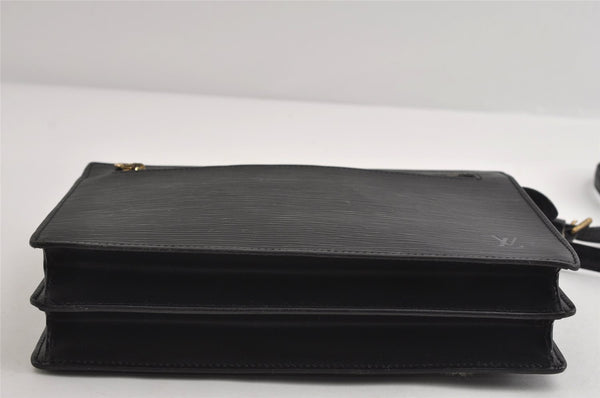 Authentic Louis Vuitton Epi Enghien 2Way Shoulder Clutch Bag M52112 Black 7999I