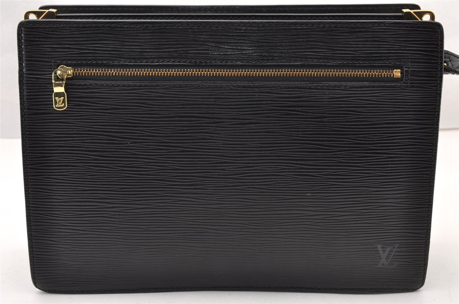 Authentic Louis Vuitton Epi Enghien 2Way Shoulder Clutch Bag M52112 Black 8000I