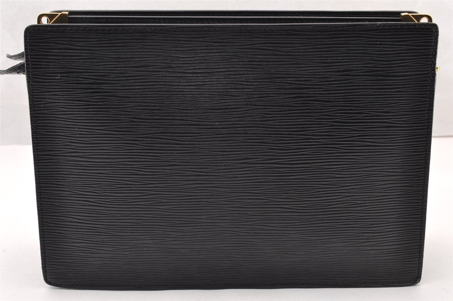 Authentic Louis Vuitton Epi Enghien 2Way Shoulder Clutch Bag M52112 Black 8000I