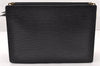 Authentic Louis Vuitton Epi Enghien 2Way Shoulder Clutch Bag M52112 Black 8000I