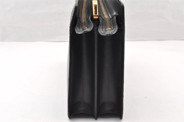 Authentic Louis Vuitton Epi Enghien 2Way Shoulder Clutch Bag M52112 Black 8000I