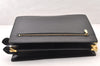 Authentic Louis Vuitton Epi Enghien 2Way Shoulder Clutch Bag M52112 Black 8000I
