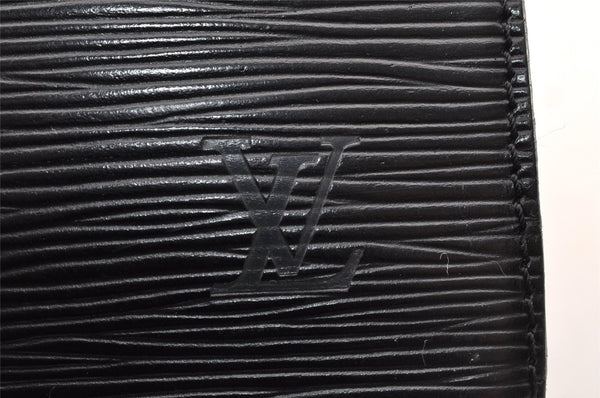 Authentic Louis Vuitton Epi Enghien 2Way Shoulder Clutch Bag M52112 Black 8000I