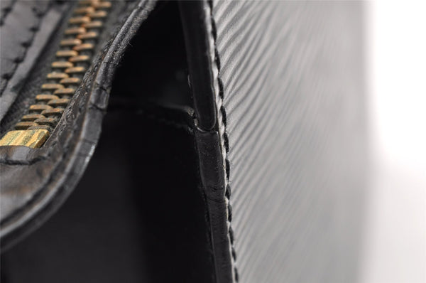 Authentic Louis Vuitton Epi Enghien 2Way Shoulder Clutch Bag M52112 Black 8000I