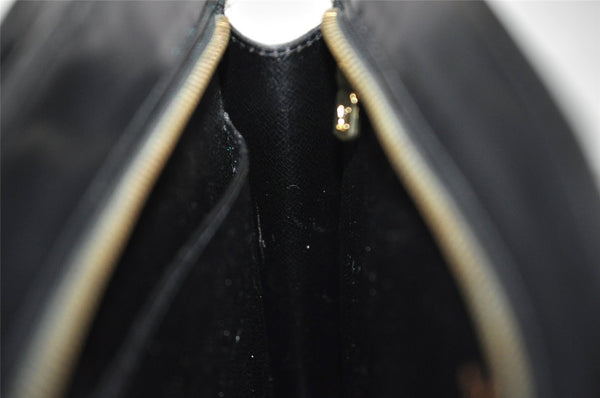 Authentic Louis Vuitton Epi Enghien 2Way Shoulder Clutch Bag M52112 Black 8000I