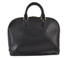Authentic Louis Vuitton Epi Alma PM Hand Bag Black M40302 LV 8000J