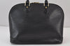 Authentic Louis Vuitton Epi Alma PM Hand Bag Black M40302 LV 8000J