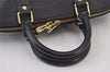 Authentic Louis Vuitton Epi Alma PM Hand Bag Black M40302 LV 8000J