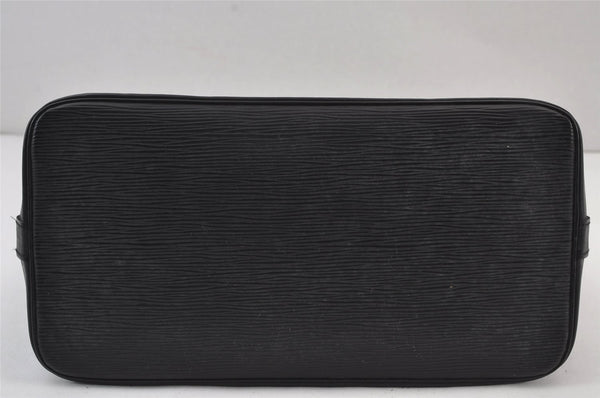 Authentic Louis Vuitton Epi Alma PM Hand Bag Black M40302 LV 8000J