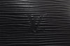 Authentic Louis Vuitton Epi Alma PM Hand Bag Black M40302 LV 8000J