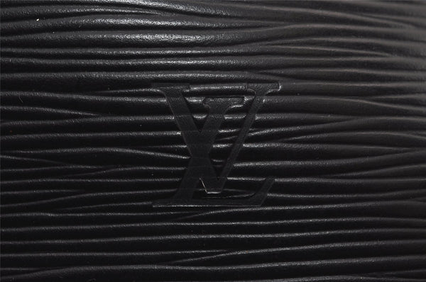 Authentic Louis Vuitton Epi Alma PM Hand Bag Black M40302 LV 8000J