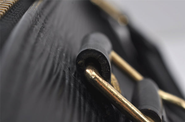 Authentic Louis Vuitton Epi Alma PM Hand Bag Black M40302 LV 8000J