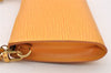 Authentic Louis Vuitton Epi Pochette Accessoires Pouch Yellow M52959 LV 8001I