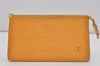 Authentic Louis Vuitton Epi Pochette Accessoires Pouch Yellow M52959 Junk 8002I