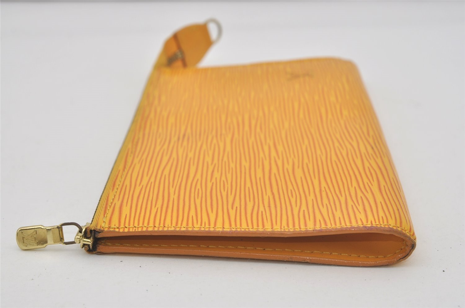 Authentic Louis Vuitton Epi Pochette Accessoires Pouch Yellow M52959 Junk 8002I