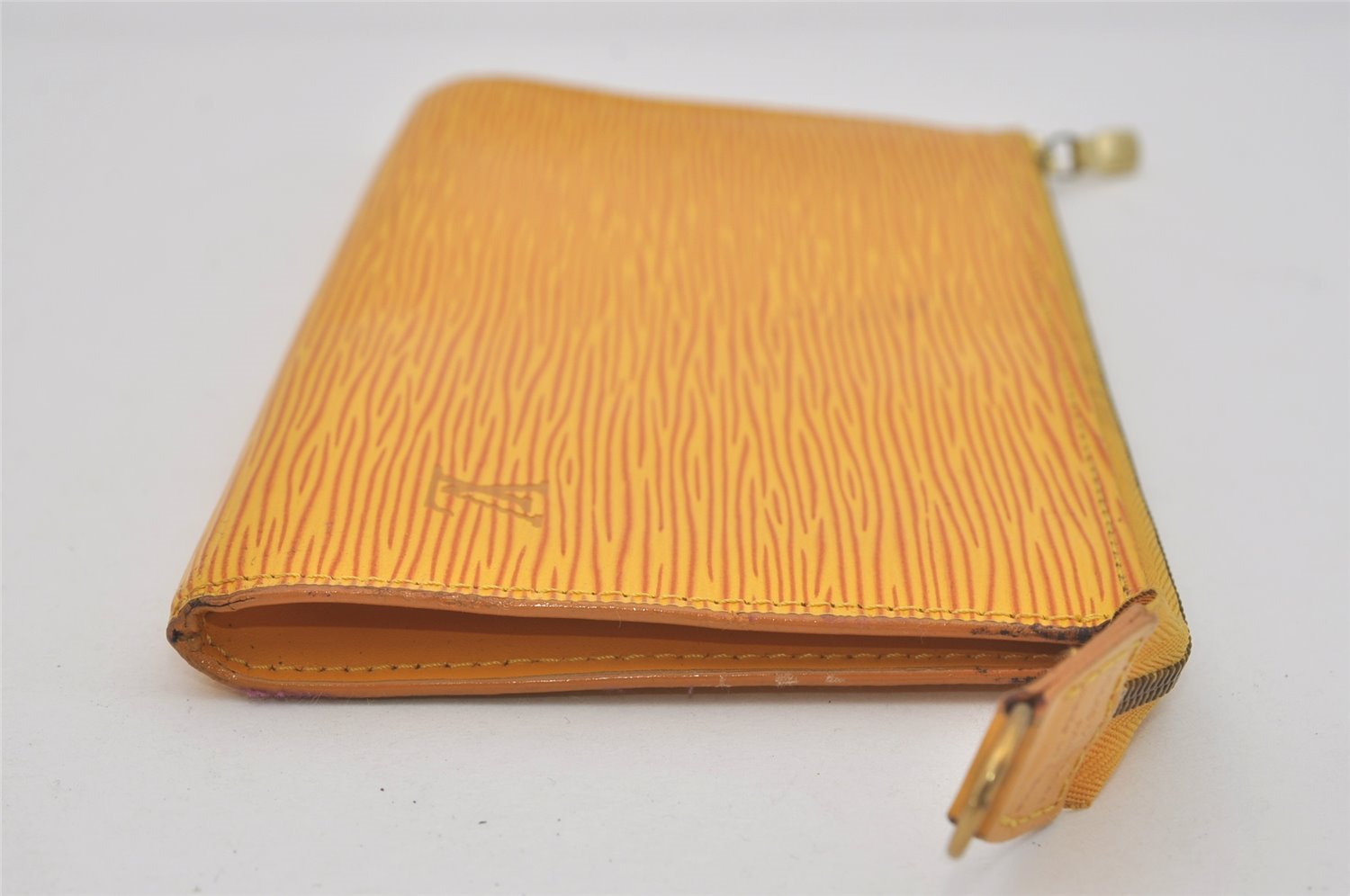 Authentic Louis Vuitton Epi Pochette Accessoires Pouch Yellow M52959 Junk 8002I
