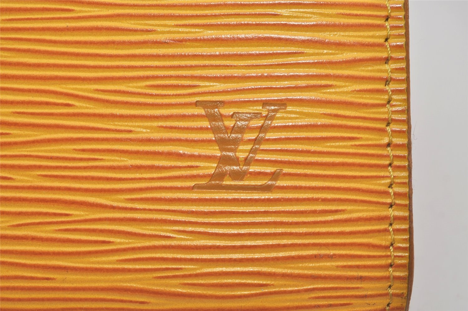 Authentic Louis Vuitton Epi Pochette Accessoires Pouch Yellow M52959 Junk 8002I