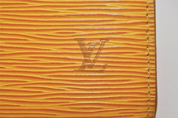 Authentic Louis Vuitton Epi Pochette Accessoires Pouch Yellow M52959 Junk 8002I