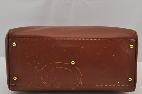 Authentic GUCCI Bamboo 2Way Shoulder Hand Bag Purse Leather Brown Junk 8002J