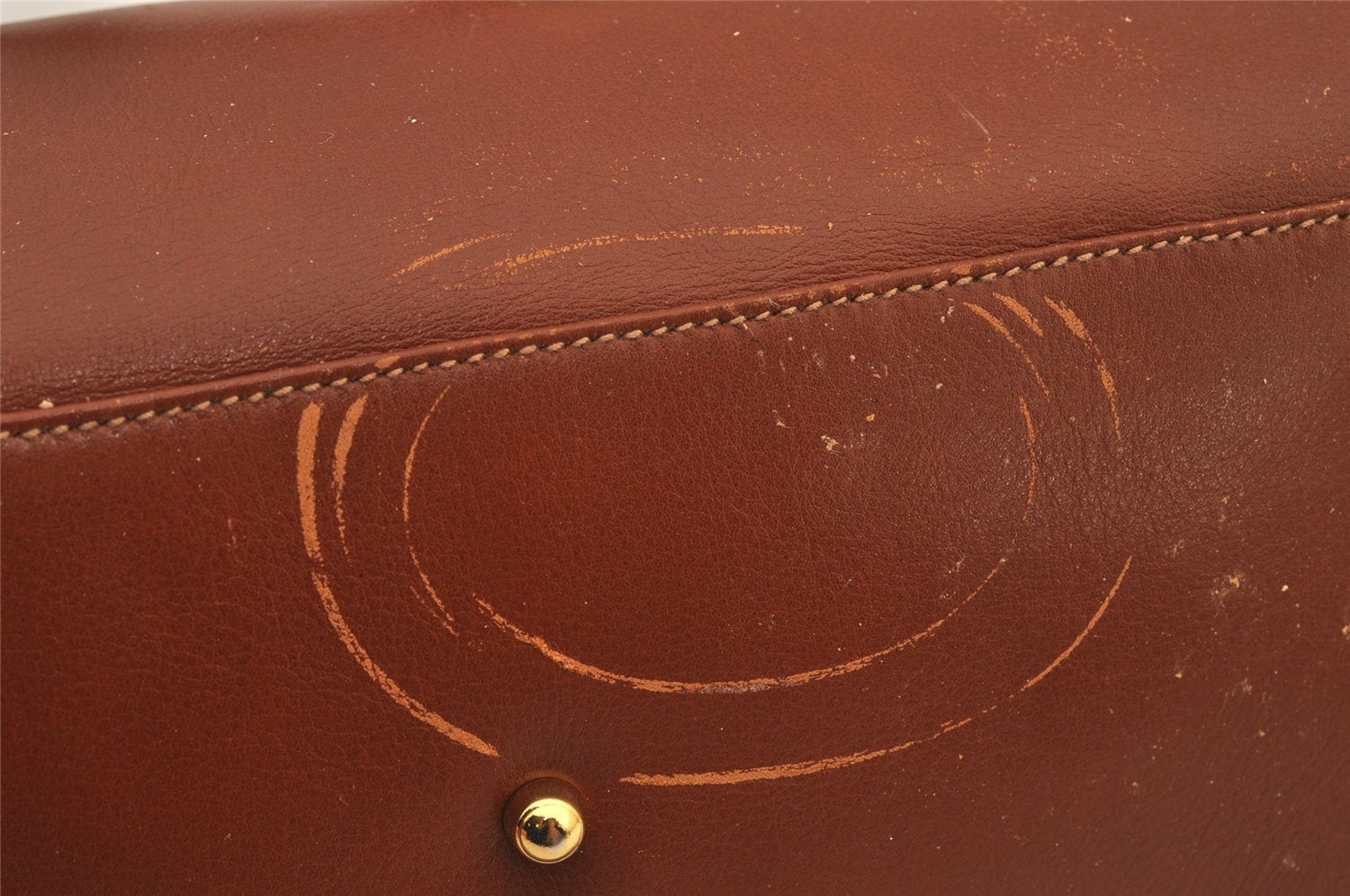 Authentic GUCCI Bamboo 2Way Shoulder Hand Bag Purse Leather Brown Junk 8002J