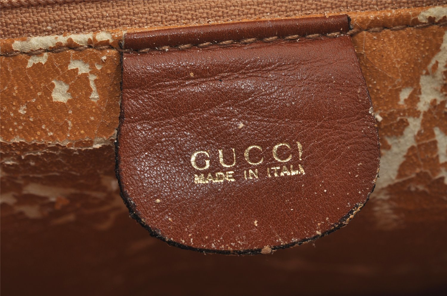 Authentic GUCCI Bamboo 2Way Shoulder Hand Bag Purse Leather Brown Junk 8002J