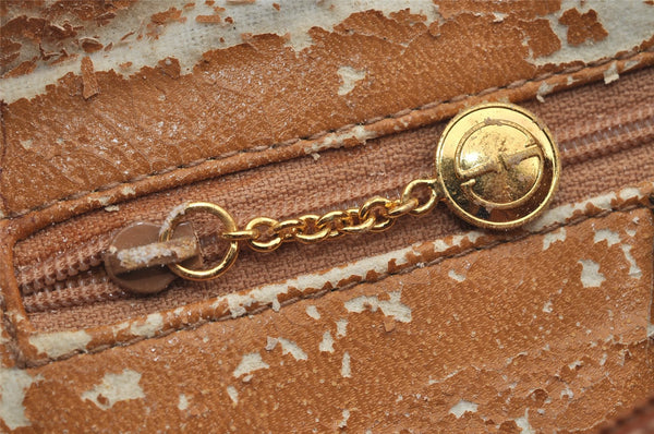 Authentic GUCCI Bamboo 2Way Shoulder Hand Bag Purse Leather Brown Junk 8002J