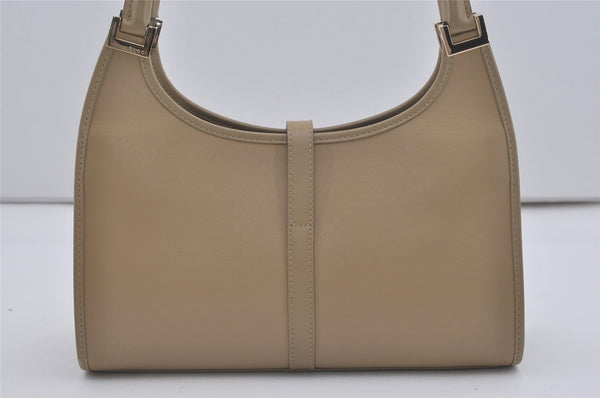 Auth GUCCI Micro Guccissima Jackie GG Leather Shoulder Bag 0021068 Beige 8003I